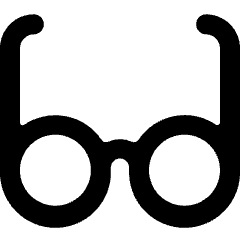 Glasses Retro Icon from Ultimate Bold Set