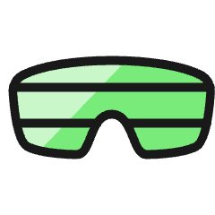 Glasses Ski Icon from Ultimate Colors Set