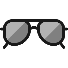 Glasses Sun 1 Icon from Ultimate Colors Set