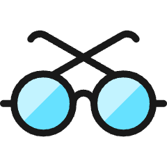 Glasses Sun Circle Icon from Ultimate Colors Set