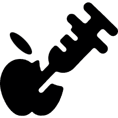 Gmo Food Apple Dna Icon from Ultimate Bold Set