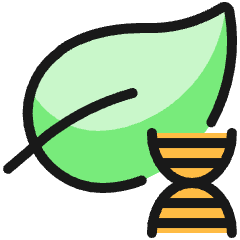 Gmo Food Leaf Dna Icon from Ultimate Colors Set