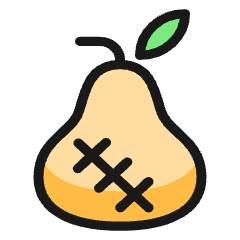Gmo Food Pear Icon from Ultimate Colors Set