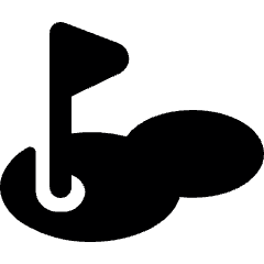 Golf Hole 1 Icon from Ultimate Bold Set