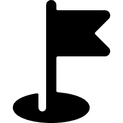 Golf Hole Icon from Ultimate Bold Set