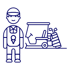 Sports Caddy Golf 2 Illustration from UX Line Set