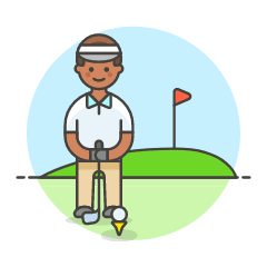 Sports Golf 1 Illustration from UX Colors Set
