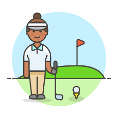 Sports Golf 10 Illustration from UX Colors Set