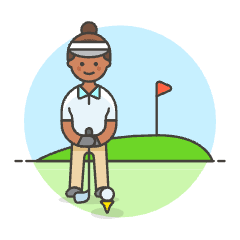 Sports Golf 4 Illustration from UX Colors Set