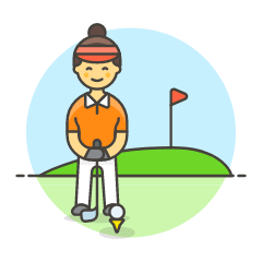 Sports Golf 6 Illustration from UX Colors Set