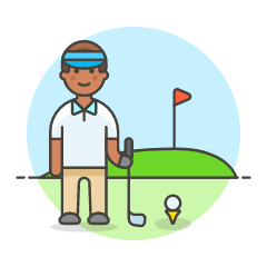Sports Golf 7 Illustration from UX Colors Set