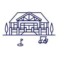 Sports Golfs Building Illustration from UX Line Set