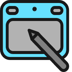 Graphic Tablet Intous Draw Icon from Ultimate Colors Set