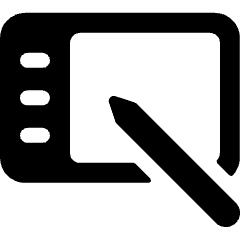 Graphic Tablet Pen Icon from Ultimate Bold Set