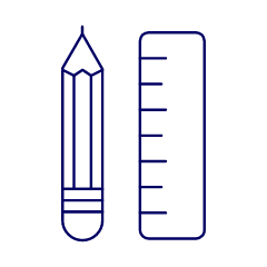 Pencil Ruler Illustration from UX Line Set