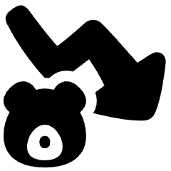 Bear Market Decrease Icon from Plump Solid Set