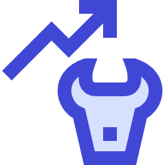 Bull Market Increase Icon from Sharp Duo Set