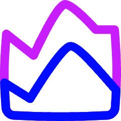 Chart Area Icon from Flex Neon Set