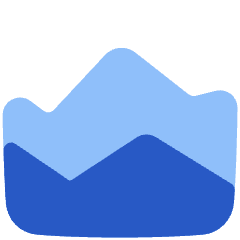 Chart Area Icon from Plump Flat Set