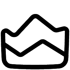 Chart Area Icon from Plump Line Set