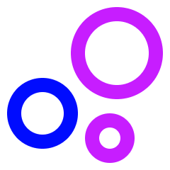 Chart Bubble Icon from Sharp Neon Set