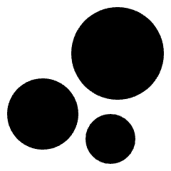 Chart Bubble Icon from Sharp Solid Set