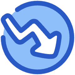 Chart Circle Down Loss Icon from Plump Duo Set