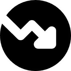 Chart Circle Down Loss Icon from Micro Solid Set