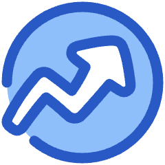 Chart Circle Up Growth Icon from Plump Duo Set