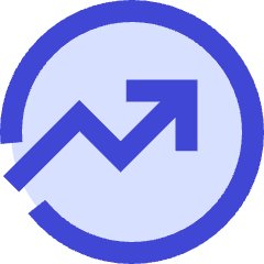 Chart Circle Up Growth Icon from Sharp Duo Set