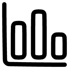 Chart Column Icon from Plump Line Set