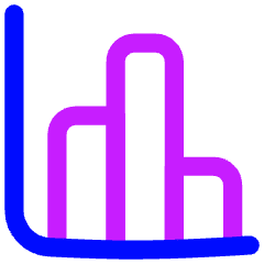 Chart Column Icon from Flex Neon Set