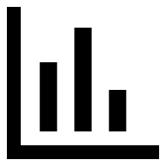Chart Column Icon from Sharp Solid Set