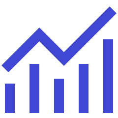 Chart Monitoring Indicator Icon from Sharp Duo Set