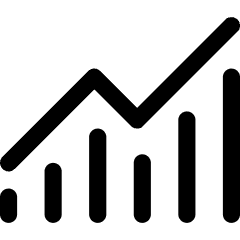 Chart Monitoring Indicator Icon from Core Line Set