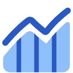 Chart Monitoring Indicator Icon from Plump Flat Set