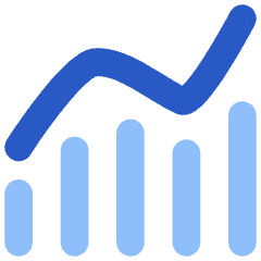 Chart Monitoring Indicator Icon from Flex Flat Set