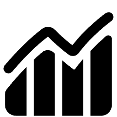 Chart Monitoring Indicator Icon from Plump Solid Set