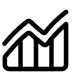 Chart Monitoring Indicator Icon from Plump Line Set