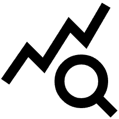 Chart Monitoring Stats Icon from Sharp Line Set