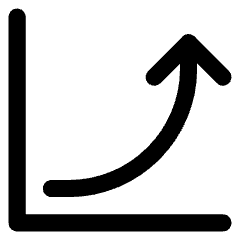 Chart Profit Growth Skyrocketing Icon from Core Line Set