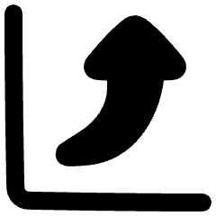 Chart Profit Growth Skyrocketing Icon from Plump Solid Set