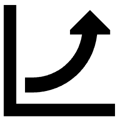 Chart Profit Growth Skyrocketing Icon from Sharp Remix Set