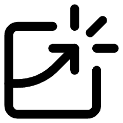 Chart Profit Growth Through The Roof Icon from Core Line Set