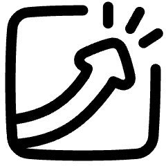 Chart Profit Growth Through The Roof Icon from Plump Line Set