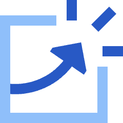 Chart Profit Growth Through The Roof Icon from Sharp Flat Set