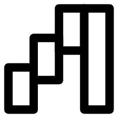 Chart Waterfall Icon from Core Line Set
