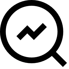 Data Analytics Icon from Sharp Line Set