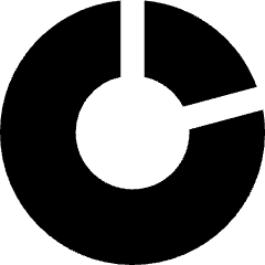 Donut Graph Icon from Core Solid Set