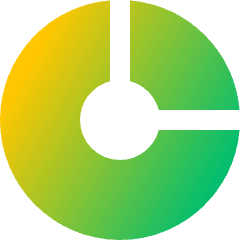 Donut Graph Icon from Sharp Gradient Set